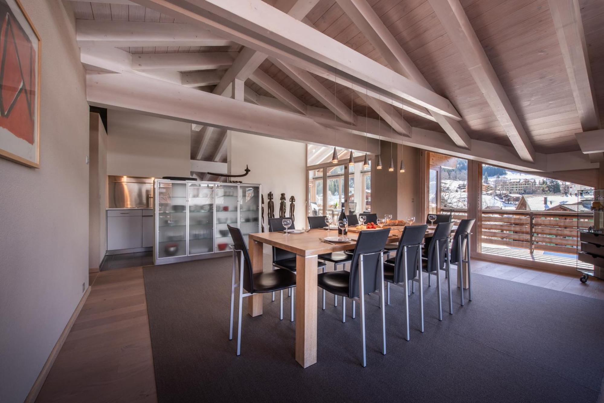 Chalet Schneehoren Penthouse 벤겐 외부 사진
