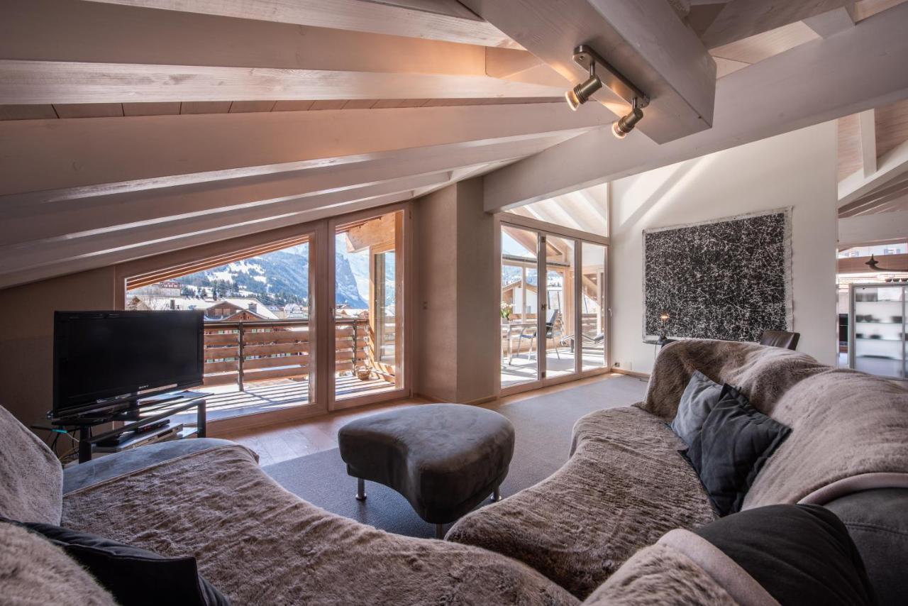 Chalet Schneehoren Penthouse 벤겐 외부 사진