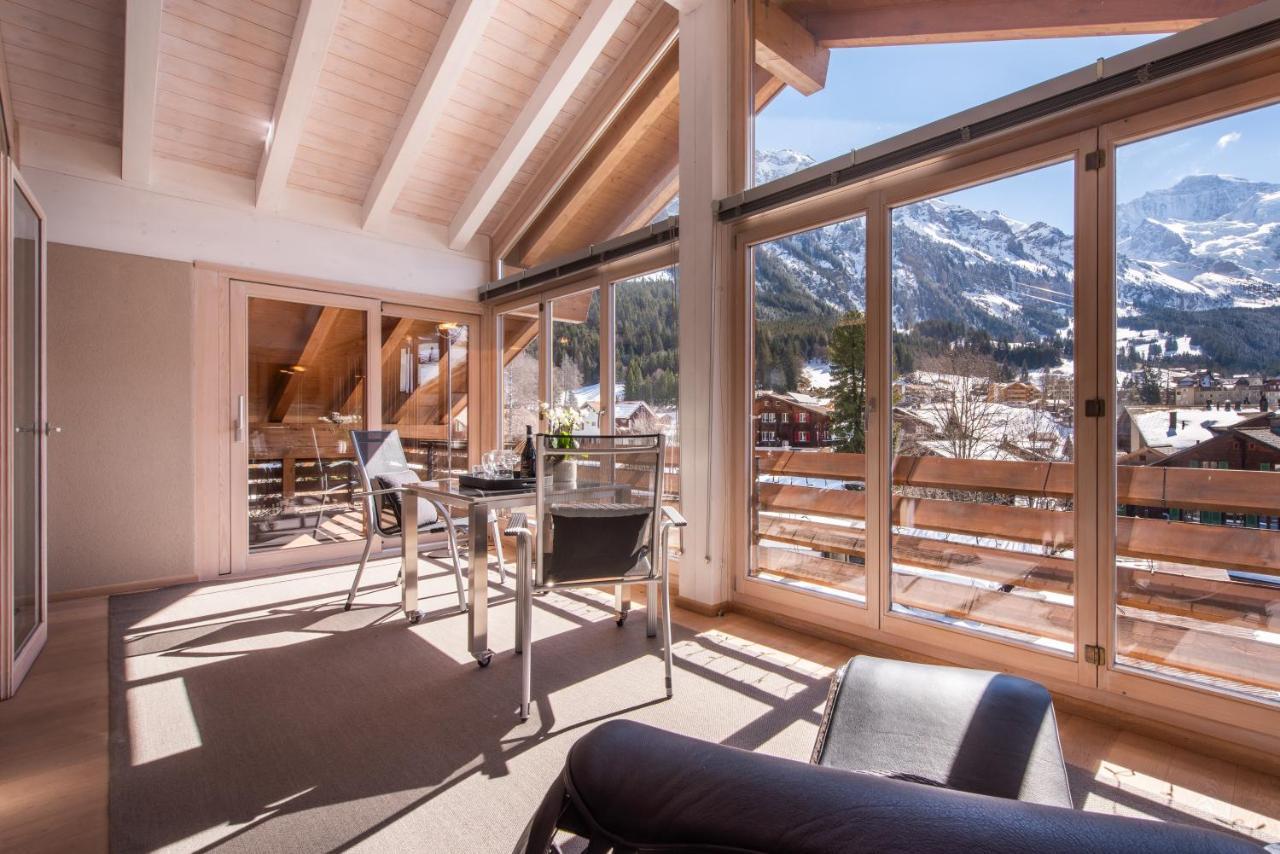 Chalet Schneehoren Penthouse 벤겐 외부 사진