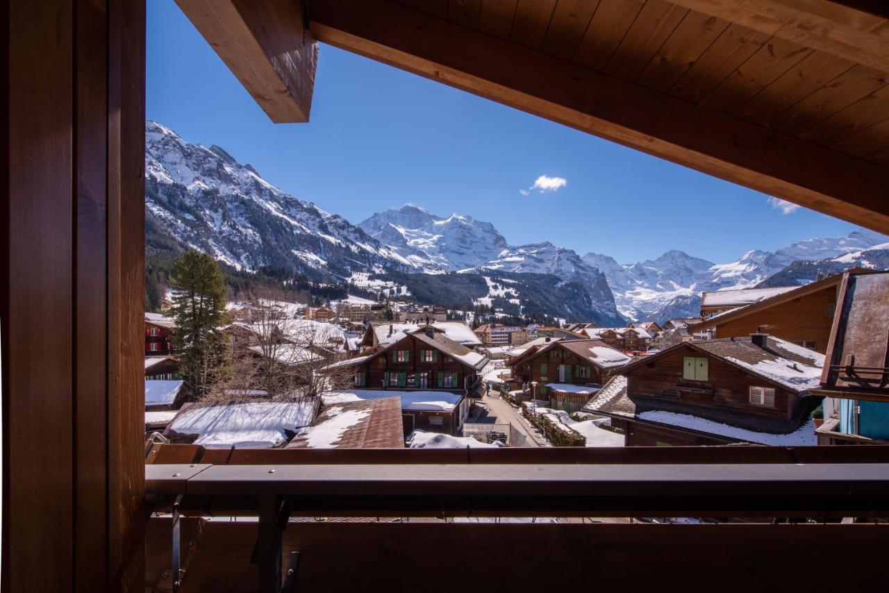 Chalet Schneehoren Penthouse 벤겐 외부 사진
