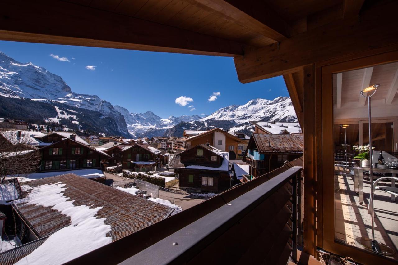 Chalet Schneehoren Penthouse 벤겐 외부 사진