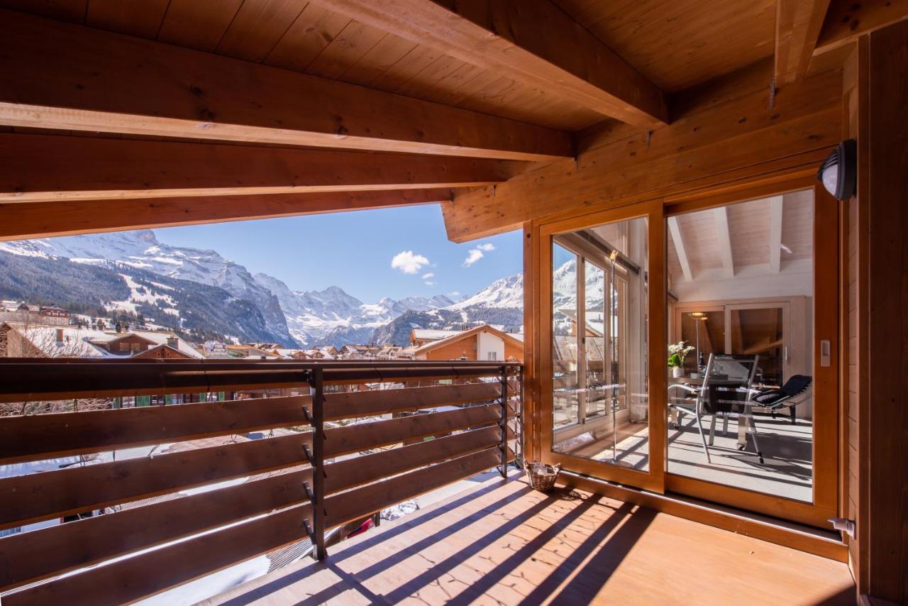 Chalet Schneehoren Penthouse 벤겐 외부 사진