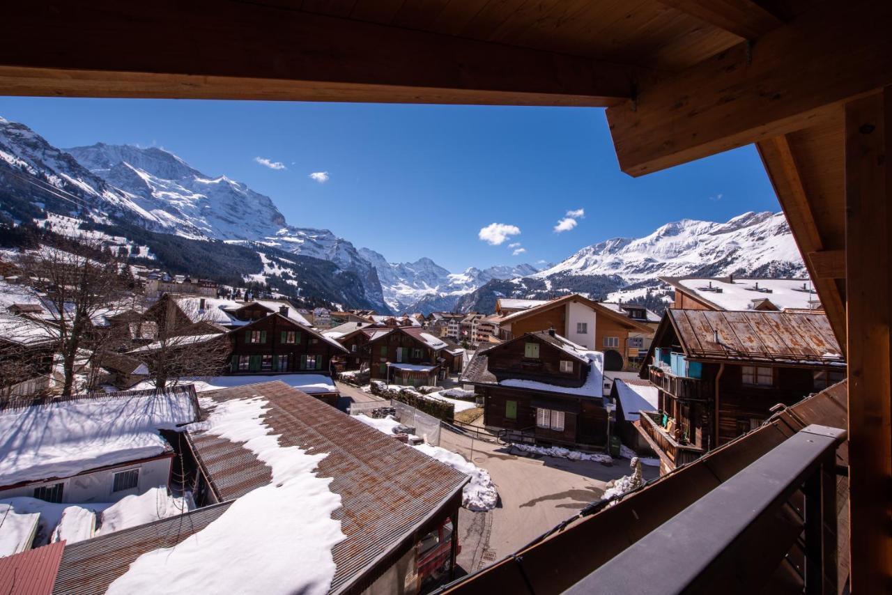 Chalet Schneehoren Penthouse 벤겐 외부 사진