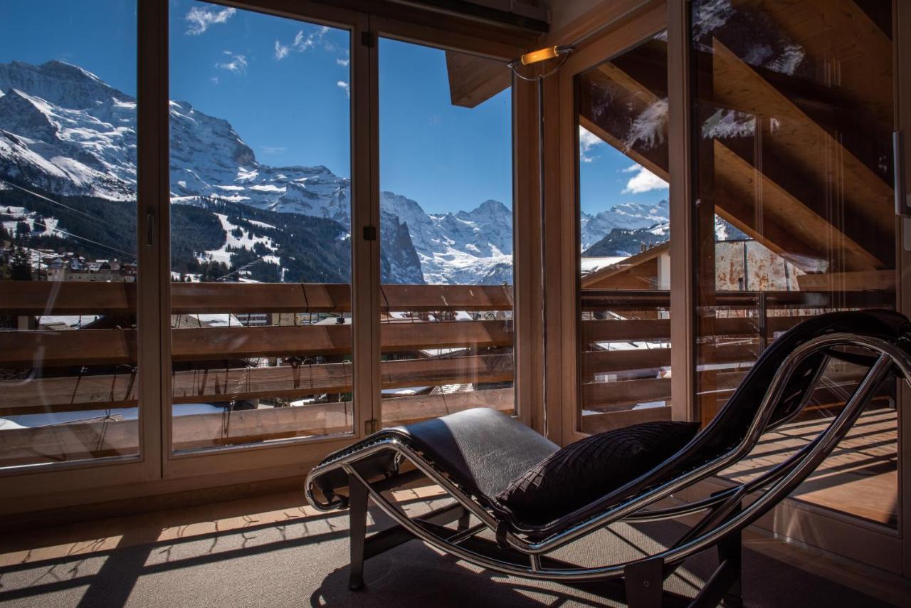 Chalet Schneehoren Penthouse 벤겐 외부 사진