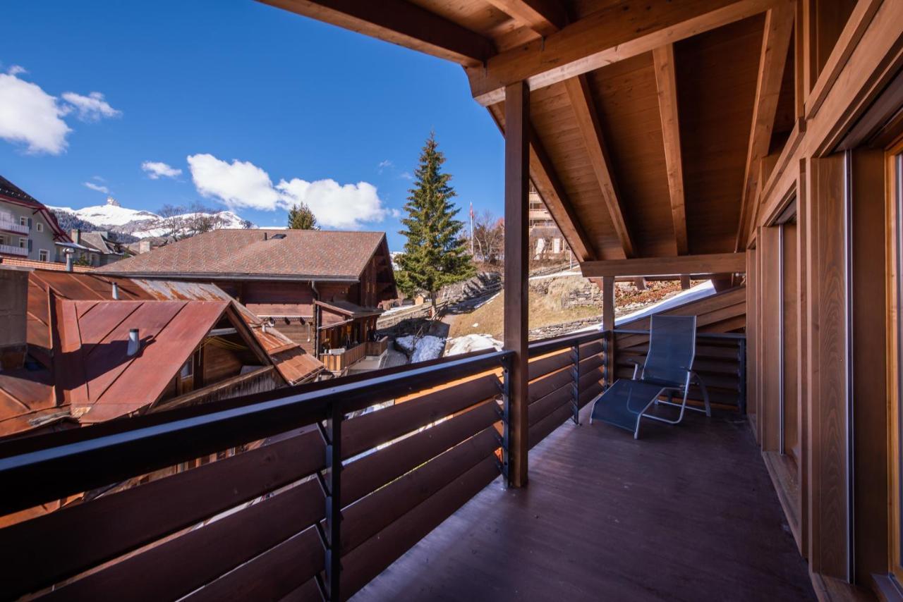 Chalet Schneehoren Penthouse 벤겐 외부 사진